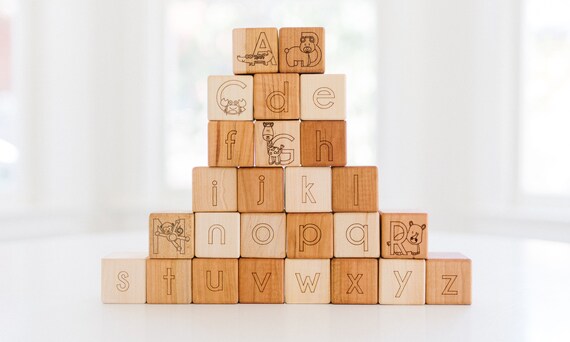 animal wooden blocks