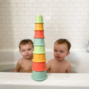 Stacking cups for baby and montessori play image 8