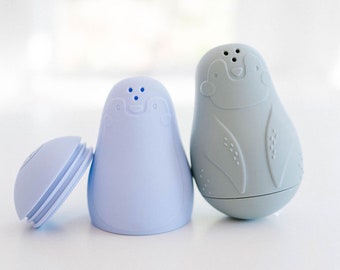 Silicone Penguin Bath Toys: Squirting Baby Toys - Set of 2