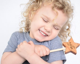Wooden Wand Star Wand Magic Wand Wood Wand Fairy Wand Wizard Wand Waldorf Toy Witch Wand Princess Wand Magical Wand Pretend Toy
