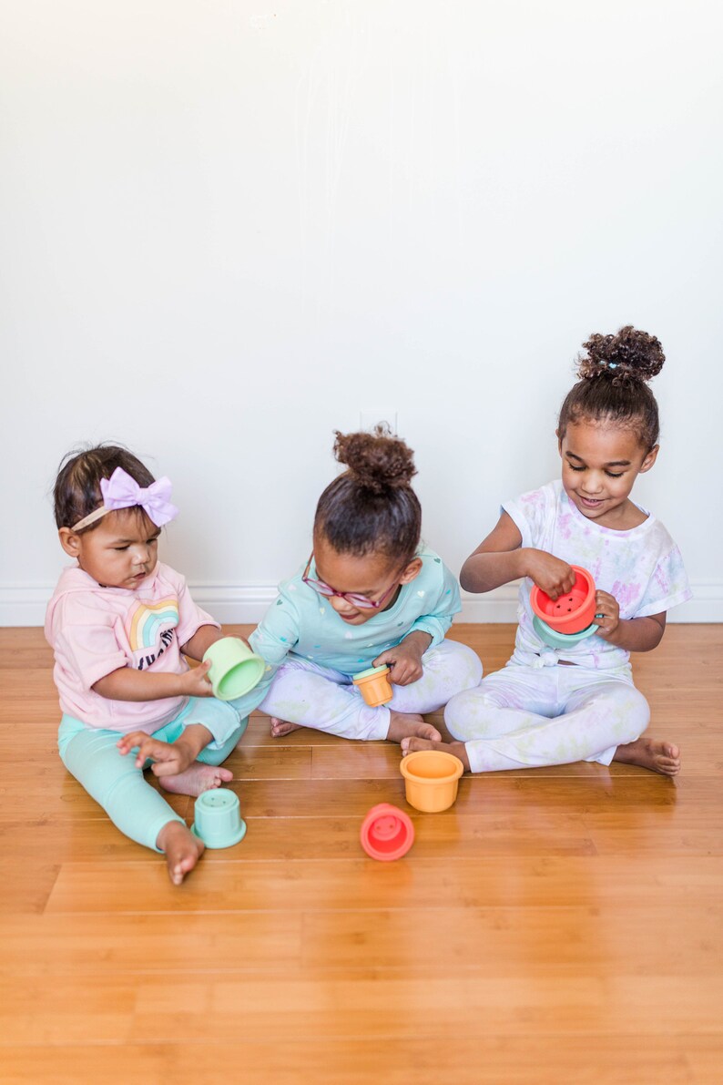 Stacking cups for baby and montessori play image 9