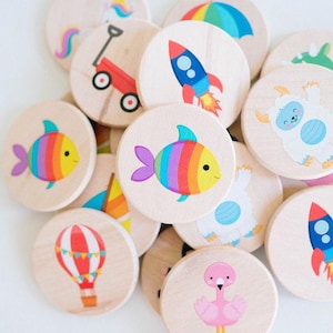 Playtime Matching Memory Set Wooden Toy Educational Toy Learning Toy Toddler Game Toddler Toy Montessori
