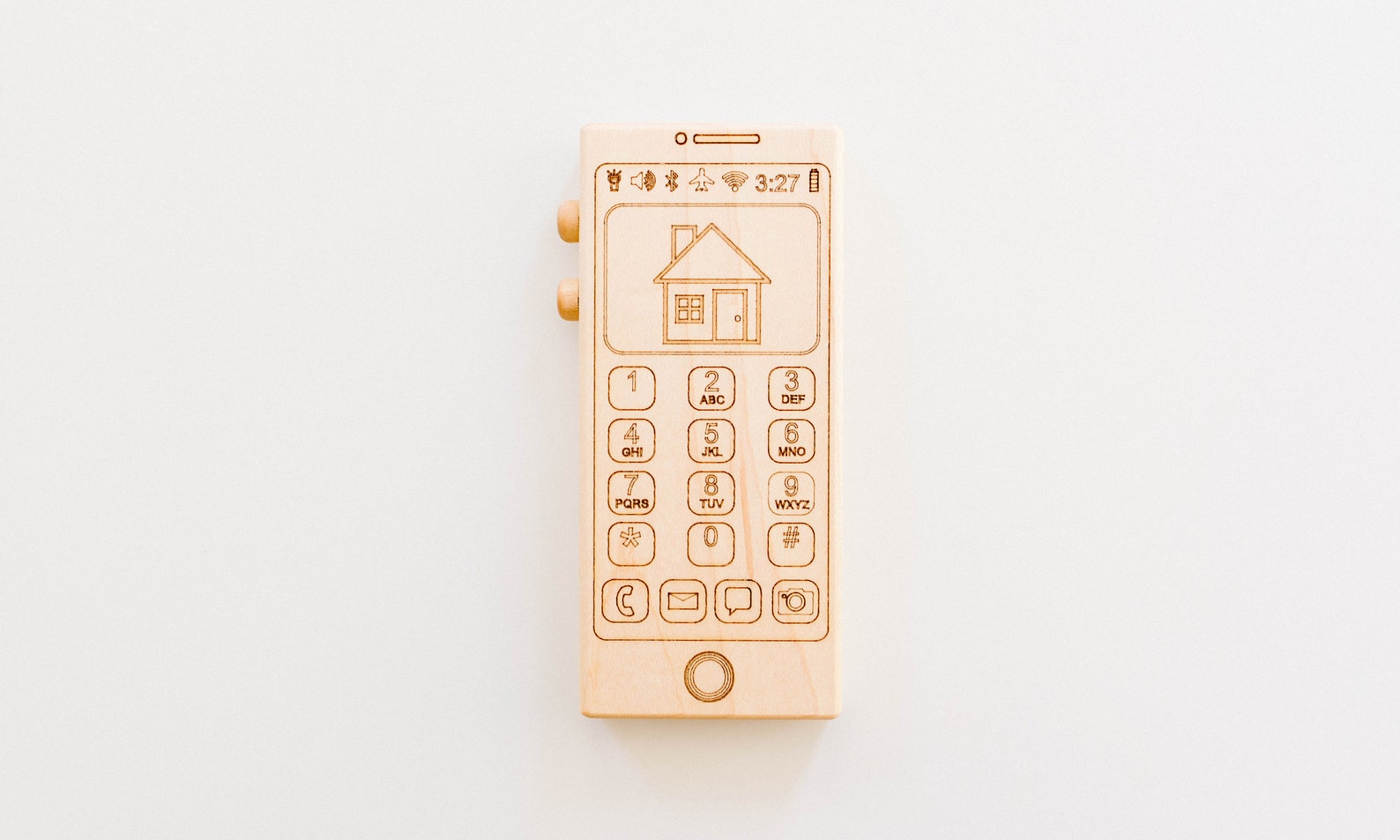Personalized Organic Wooden Toy Phone Pretend Phone for Etsy