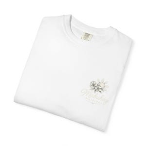Pilipinas Stamp Design T-shirt | Bahay Kubo & Sampaguita Outline Pocket Print image 1