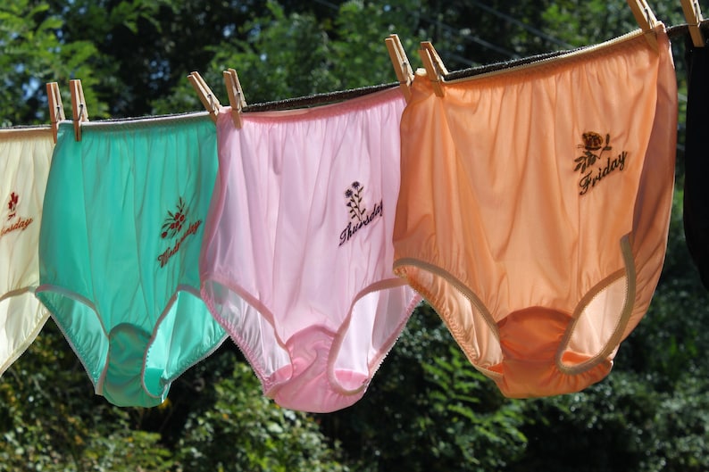 A VintageStyle Days of the Week Panties Set of 7 Briefs Etsy A VintageStyle Days of the Week Panties Set of 7 Briefs Etsy