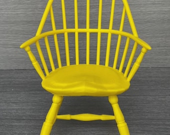1/4 1/6 1/12 BJD Doll Windsor Chair, Dollhouse and Doll Furniture,many colors