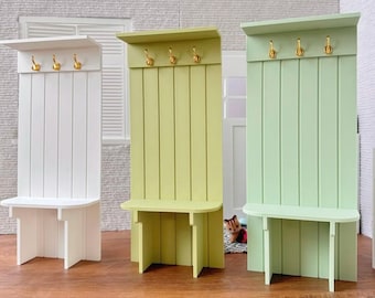 1/6 Bijkeukenbank met haken | Indeling poppenhuis voor BJD, modepoppenmeubels