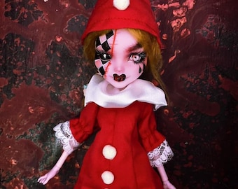 Christmas Elf OOAK Monster High Repaint Doll | Exclusive Outfit With Elf Hat