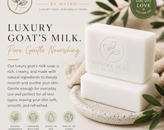 Nature Suds by Mateo (Luxury Goat Milk Bar with signature scent)