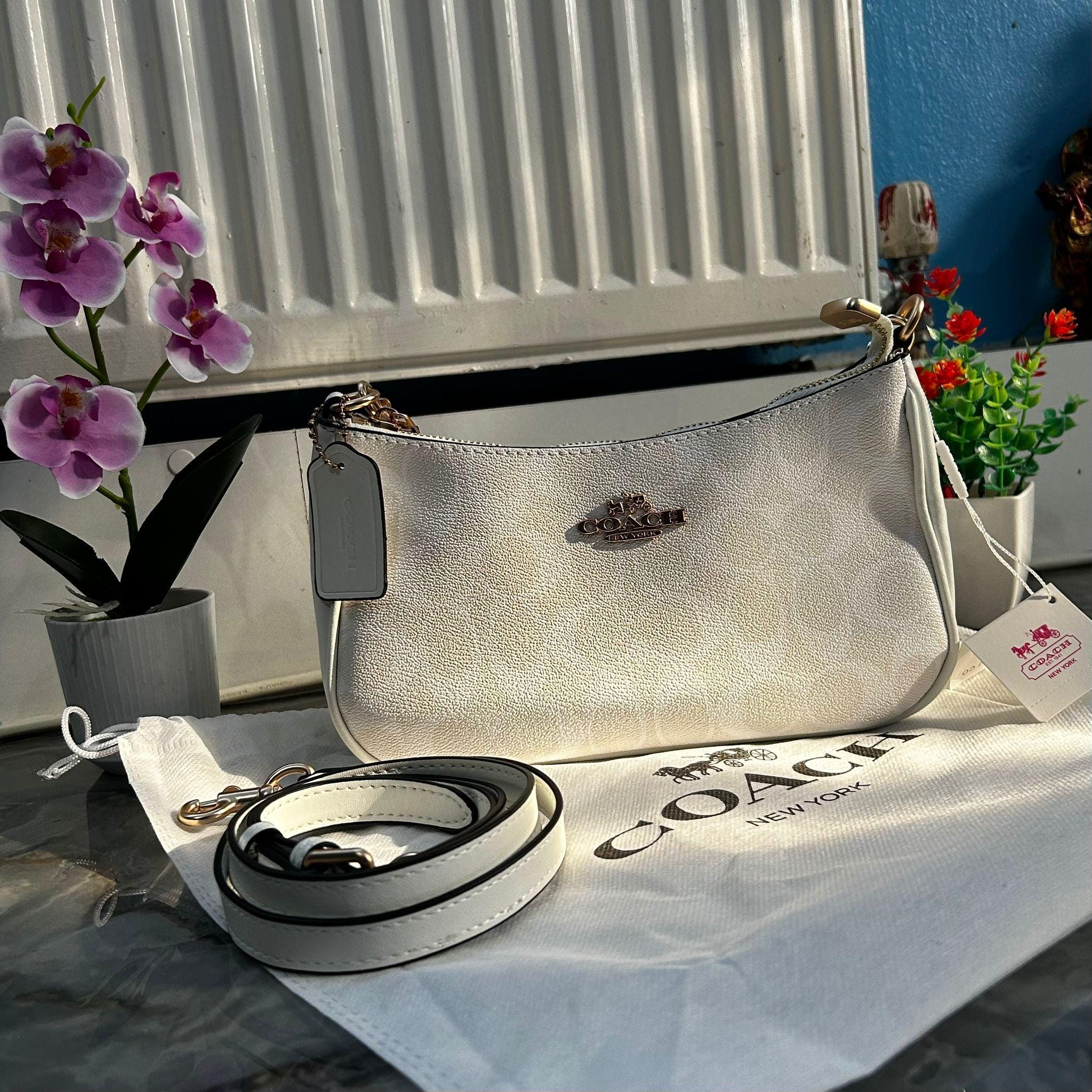 Vintage Coach Bag - Etsy UK Rare COACH Boston Bag Padlock 2way White