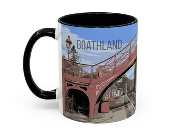 Tazza da stazione ferroviaria di Goathland, tazza da caffè da viaggio vintage retrò