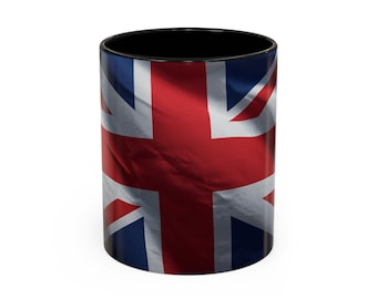 Tazza da caffè con bandiera Union Jack, bicchieri in ceramica con simbolo di orgoglio britannico, tazza souvenir dell'Inghilterra
