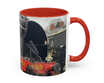 Tazza da collezione con treno a vapore della North Yorkshire Moors Railway, locomotiva da manovra Classe 08.