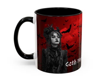 Tazza da caffè gotica Whitby Abbey, tazza da weekend gotica Whitby, tazza decorativa da 325 ml