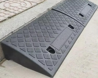 2PCS Heavy Duty Kerb Ramp Portable Curb Ramps for Doorways Wheelchair Car Bike