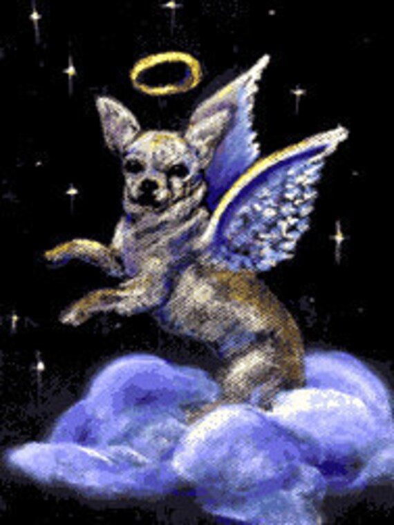 chihuahua angel figurine