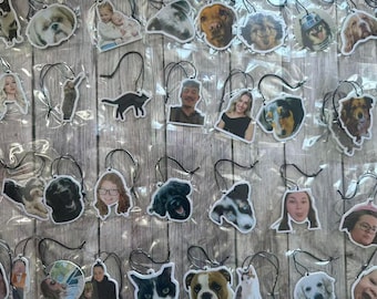 Personalized Photo Car Air Freshener Custom Picture Gift Memorial Pet Couple Dad Decor Keepsake