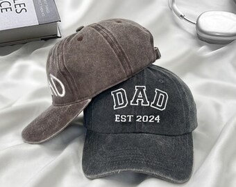 Personalized Embroidered Trucker Hat, Custom Text Cap, Vintage Dad Gift