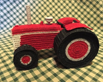 Red Tractor Sculpture PDF pattern only