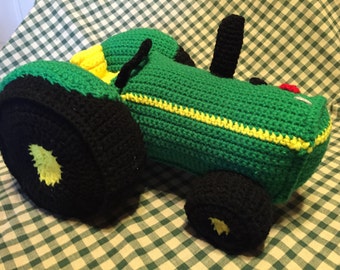 Green Toy Tractor PDF download pattern