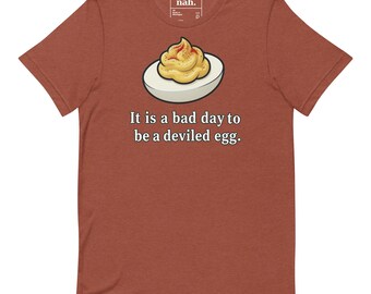 Rolig Deviled Egg-tröja: Dålig dag Foodie-tröja, påskgåva