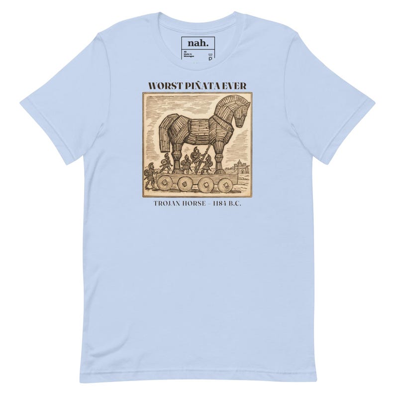 Worst Pinata Ever Shirt, Funny Trojan Horse Tee, Ancient Greece History Teacher Gift, Sarcastic Greek Mythology History Nerd Shirt
