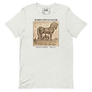 Worst Pinata Ever Shirt, Funny Trojan Horse Tee, Ancient Greece History Teacher Gift, Sarcastic Greek Mythology History Nerd Shirt