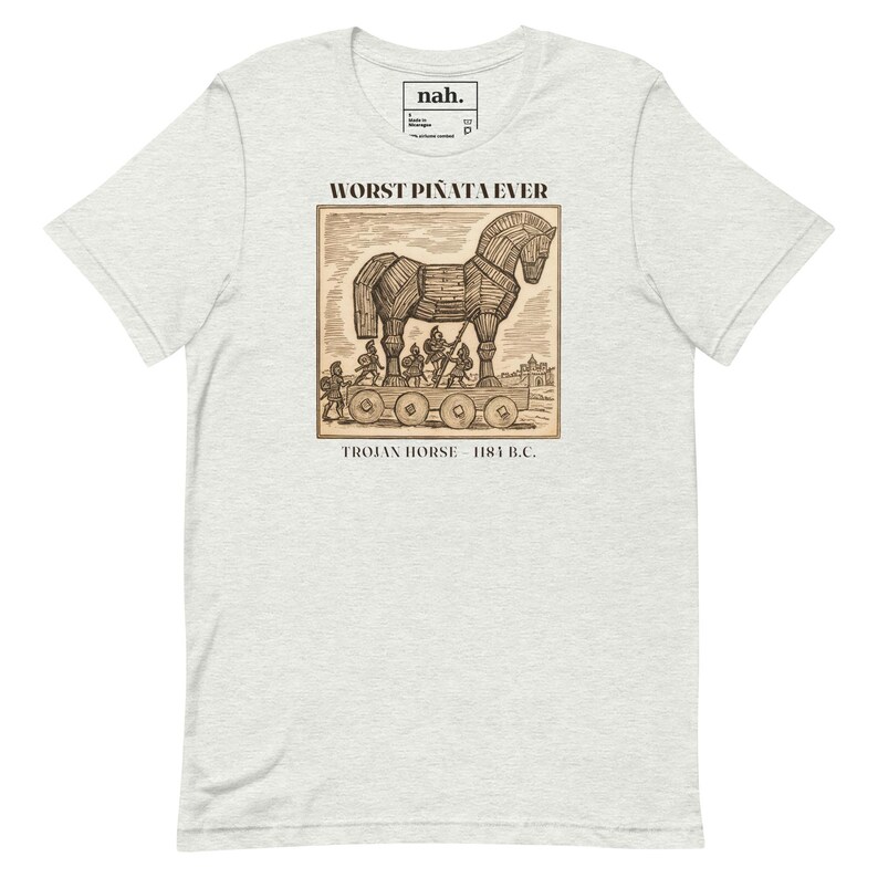 Worst Pinata Ever Shirt, Funny Trojan Horse Tee, Ancient Greece History Teacher Gift, Sarcastic Greek Mythology History Nerd Shirt