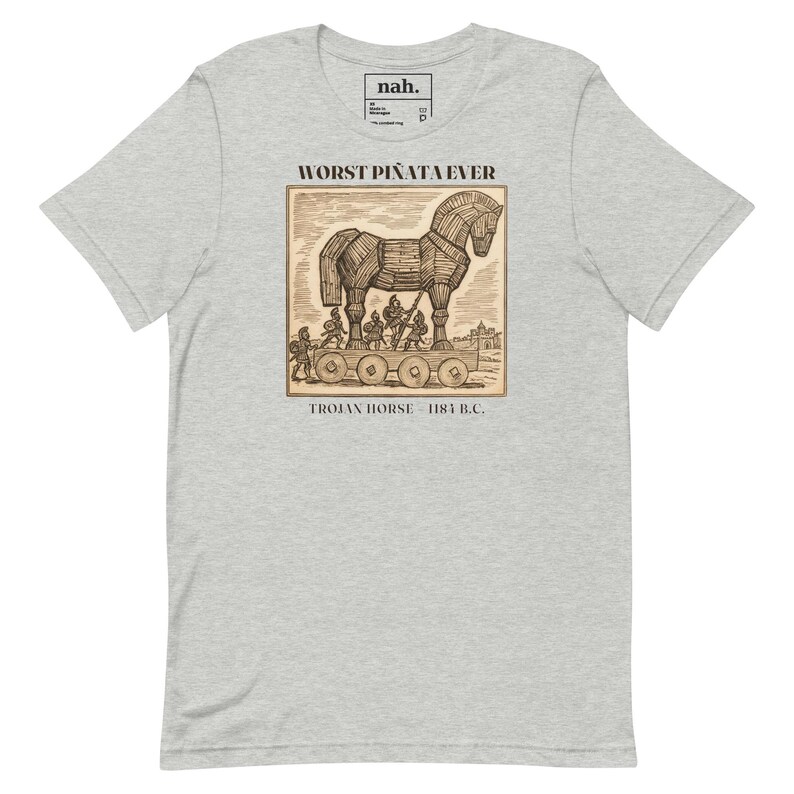 Worst Pinata Ever Shirt, Funny Trojan Horse Tee, Ancient Greece History Teacher Gift, Sarcastic Greek Mythology History Nerd Shirt