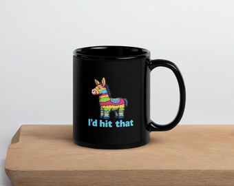 Cheeky Pinata Mug, Adult Humor Coffee Cup, Bachelorette Fiesta Gift, Ceramic (11oz 15oz)