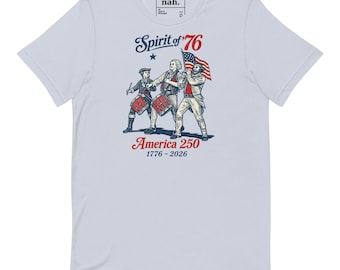 Camiseta Espíritu del 76, Camiseta del 250 Aniversario de Estados Unidos, Estilo Patriótico Americano 1776-2026