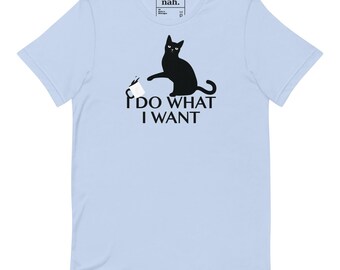 Funny Black Cat Coffee Shirt, Sarcastic Sassy Cat Lover Top