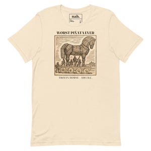 Worst Pinata Ever Shirt, Funny Trojan Horse Tee, Ancient Greece History Teacher Gift, Sarcastic Greek Mythology History Nerd Shirt
