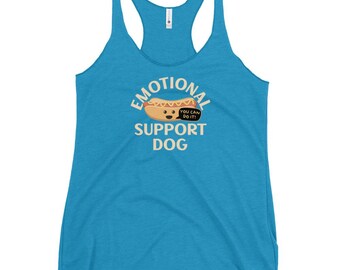 Emotional Support Dog — Women's Racerback Tank