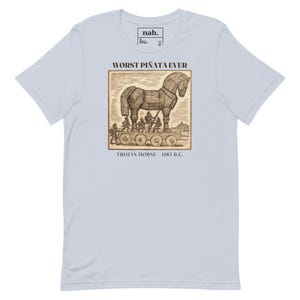 Worst Pinata Ever Shirt, Funny Trojan Horse Tee, Ancient Greece History Teacher Gift, Sarcastic Greek Mythology History Nerd Shirt