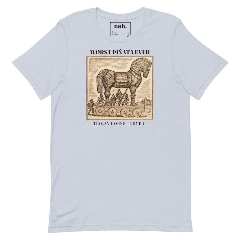 Worst Pinata Ever Shirt, Funny Trojan Horse Tee, Ancient Greece History Teacher Gift, Sarcastic Greek Mythology History Nerd Shirt