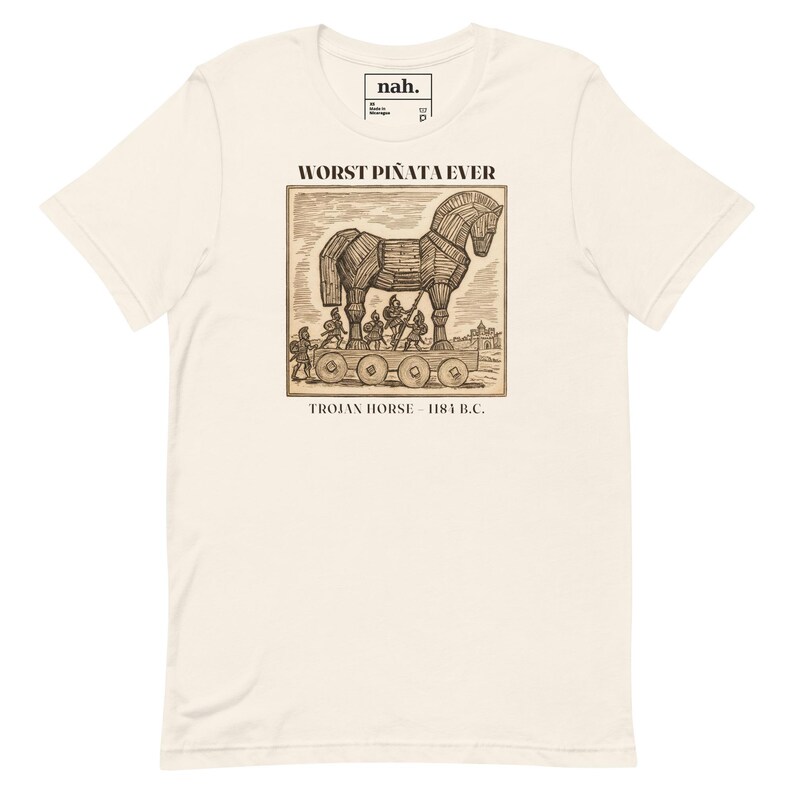 Worst Pinata Ever Shirt, Funny Trojan Horse Tee, Ancient Greece History Teacher Gift, Sarcastic Greek Mythology History Nerd Shirt