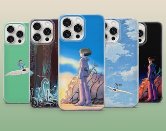 Funda para teléfono Nausicaä Ghibli Wind Valley para iPhone 17Pro, 16, 15, 14, 13, 12, Samsung S26, S25, S24, S23Fe, A16, A56, Pixel 10, 9Pro
