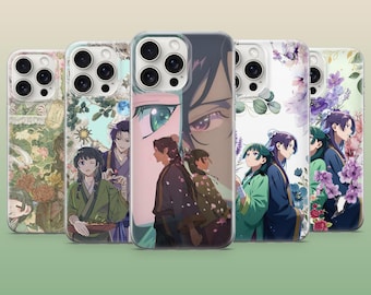 Funda para teléfono Apothecary Diaries MaoMao Jinshi Anime Cover para iPhone 17Pro, 16, 15, 14, 13, 12, Samsung S26, S25, S24, S23, A16, A56, Pixel 10