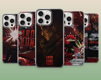 Funda para teléfono Iron Lung con diseño de juego de terror y estética oscura para iPhone 17Pro, 16, 15, 14, 13, 12, Samsung S26, S25, S24, A56, A16, Pixel 10Pro, 9A