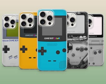 Funda retro para teléfono Gameboy, funda vintage para juegos Pixel para iPhone 17Pro, 16, 15, 14, 13, 12, Samsung S26, S25, S24, A56, A16, Pixel 10Pro, 9A