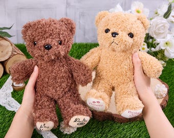 Orsetto personalizzato per la proposta di matrimonio del paggetto, orsetto di peluche personalizzato per il paggetto, vuoi essere il mio paggetto?, regali per la damigella d'onore.