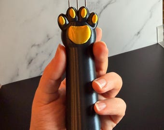 PawCord Maker Dark Edition – I-Cord Maker Cat Paw | 3D Print | Cordsmith String Maker