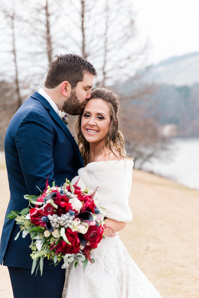 bridal wrap for winter wedding