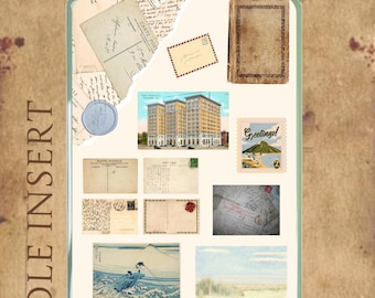 Digitale Kindle-insteekkaart vintage postcard