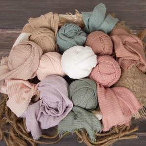 Waffle Wraps for Newborn Photography, stretchy wrap, Pick one color