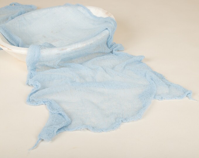 Gauze Wrap Baby Blue Newborn Photography Prop Etsy