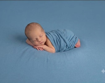 Seamless Backdrop and wrap Set: Baby Blue, Soft Brushed Fabric