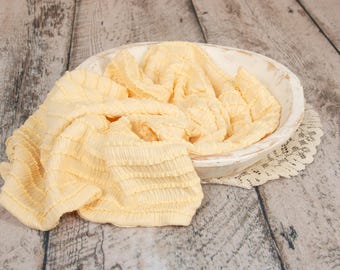 Fabric Blanket: Ruffle, Blanket Stuffer for newborn photography