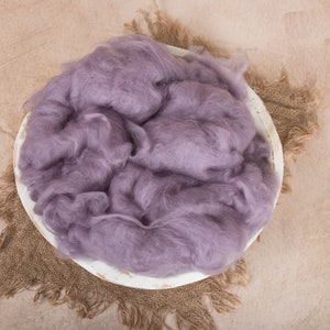 Wool Fluff , Lavender, Basket Stuffer, Photo Prop newborns